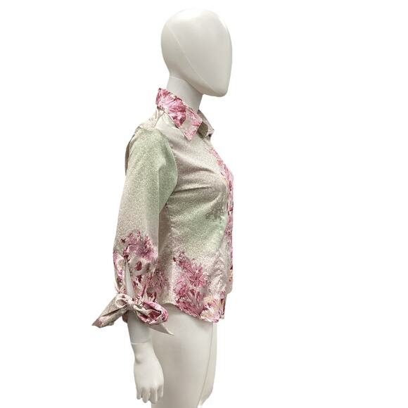 VTG 2006 just Cavalli Women’s Blouse Size 42 Silk Button-Up - Picture 3 of 4